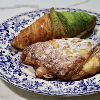 Tous Les Jours - Almond and green tea croissants. - Coffee & Tea Near Me - Chicago, Illinois Tous Les Jours - Almond and green tea croissants. - Coffee & Tea Near Me - Chicago, Illinois
