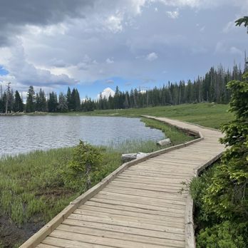 Mirror Lake Scenic Byway - Lovely boardwalk around Mirror Lake- Utah - Hiking Near Me - Kamas, Utah