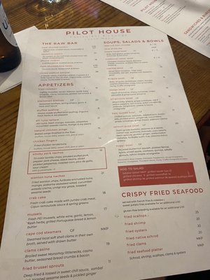 Menu photo 1 Pilot House Sandwich, MA