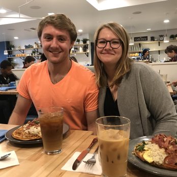 Waffle Stop - My love and I both had the Mini Mess Hall and Cold Brew - Breakfast & Brunch Near Me - Tacoma, Washington