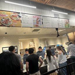 In long line at cava this place is popping In long line at cava this place is popping