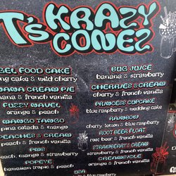 T's Shake Shack - Krazy Conez flavors