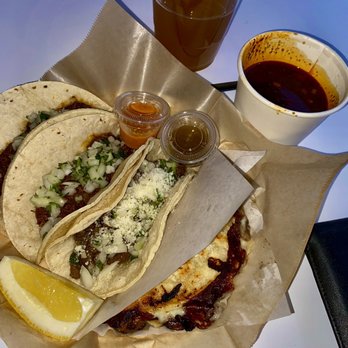 La Olla - Asada quesadilla, Asada taco (no crema), 2 Birria tacos & Consome . - Tacos Near Me - San Gabriel, California