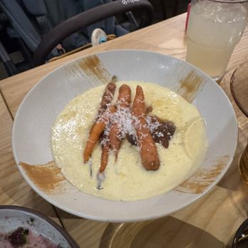 Solimar - Roasted carrots on creamy Polenta - Pizza Near Me - Sacramento, California Solimar - Roasted carrots on creamy Polenta - Pizza Near Me - Sacramento, California