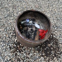 Pinehirst Campground - Trash left in our fire ring