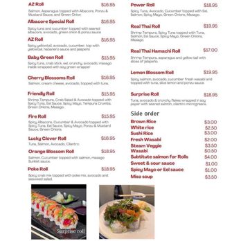 Real Thai & Sushi - Special rolls - Sushi Bars Near Me - Surprise, Arizona Real Thai & Sushi - Special rolls - Sushi Bars Near Me - Surprise, Arizona