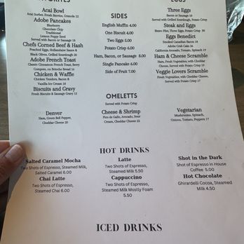 Adobe Restaurant and Lounge - Breakfast menu - Seafood Near Me - Yachats, Oregon Adobe Restaurant and Lounge - Breakfast menu - Seafood Near Me - Yachats, Oregon