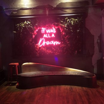 Rec Room - it was all a dream neon sign - Dance Clubs Near Me - Buffalo, New York