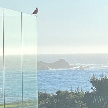 Roy's at Pebble Beach - Zoomed in view from other corner window at our table. The glass wall encloses a patio eating area. - Asian Fusion Near Me - Pebble Beach, California Roy's at Pebble Beach - Zoomed in view from other corner window at our table. The glass wall encloses a patio eating area. - Asian Fusion Near Me - Pebble Beach, California