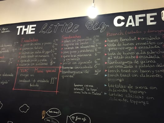 Menu photo 8 The Little Big Café Madrid, M Menu photo 8 The Little Big Café Madrid, M