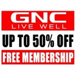GNC - Free membership when you mention this Yelp page!