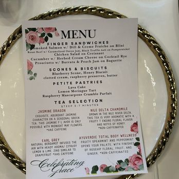 Oak Plus Rose - The menu we chose for the shower, in case something posted looked good! - Tea Rooms Near Me - Geneva, Illinois Oak Plus Rose - The menu we chose for the shower, in case something posted looked good! - Tea Rooms Near Me - Geneva, Illinois
