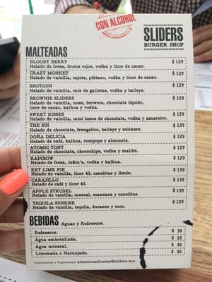 Menu photo 4 Sliders Burger Shop México, D.F., DIF