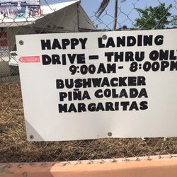 Happy Landing - Drive thru bar. Is this legal? Who cares, it's Culebra.