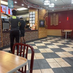 Inside restaurant