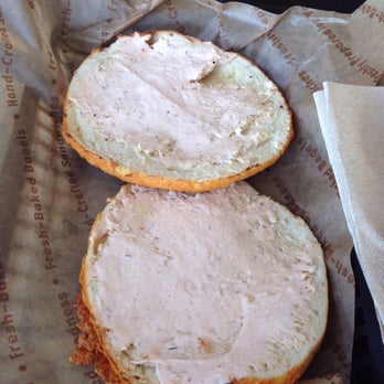 Einstein Bros. Bagels - Cheddar and jalapeño bagel with salmon shmear - Bagels Near Me - Wheat Ridge, Colorado Einstein Bros. Bagels - Cheddar and jalapeño bagel with salmon shmear - Bagels Near Me - Wheat Ridge, Colorado