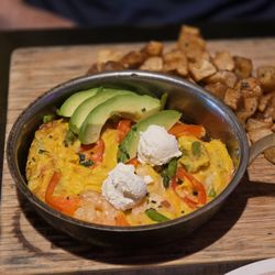 Breakfast Republic - Shrimp fritatta without the bacon