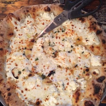 The Parlor - The White Pizza was a hit! I love the scissors to cut. It makes it so easy and it's fun - Pizza Near Me - Dobbs Ferry, New York