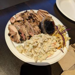 Teriyaki chicken with ginger salad and Mac salad