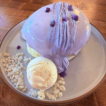Cake de Partie - Ube Soufflé Pancake - Coffee & Tea Near Me - San Diego, California