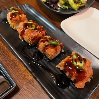 Sushi District - Crispy rice with Spicy tuna - Sushi Bars Near Me - Costa Mesa, California Sushi District - Crispy rice with Spicy tuna - Sushi Bars Near Me - Costa Mesa, California