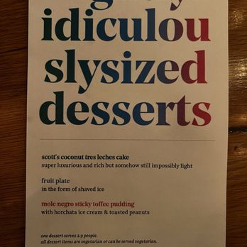 Rose's Luxury - Dessert menu - New American Near Me - Washington, DC, District of Columbia Rose's Luxury - Dessert menu - New American Near Me - Washington, DC, District of Columbia