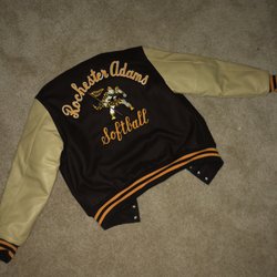 Custom Threads & Sports - This is the back of her jacket...the stitching and mascot look phenomenal!!!