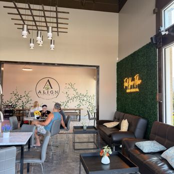 Align Coffee - Varied and comfy couches or tables- seating choices abound for several or few or one!! - Bakeries Near Me - Magnolia, Texas