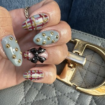 Polished Nail Lounge - Hard gel with some designs. - Nail Salons Near Me - Orange, California Polished Nail Lounge - Hard gel with some designs. - Nail Salons Near Me - Orange, California