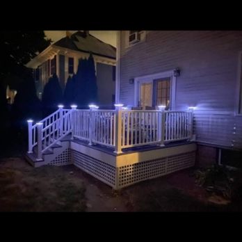 Roeger Property Solutions - 12x12 composite deck with led lighting - Landscaping Near Me Roeger Property Solutions - 12x12 composite deck with led lighting - Landscaping Near Me