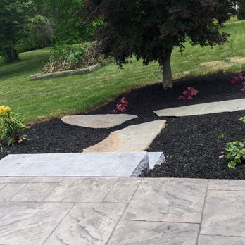 MKM360 - We've created a plant paradise, with a luxurious mulch bed and a chic slate stroll. - Property Management Near Me - Newark, Delaware