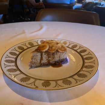 Jack & Harry’s - Bananas foster cheesecake (it flames for about 30 seconds) - Seafood Near Me - Dallas, Texas