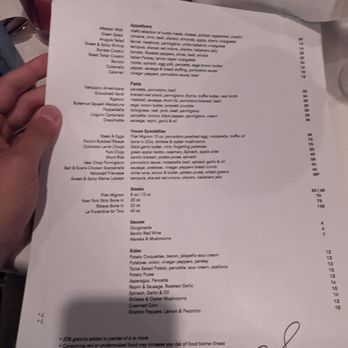 Sardelli - Menu - Italian Near Me - Hollywood, Florida