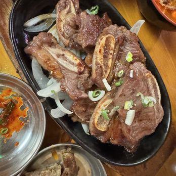 Wonjo Korean Cuisine - 갈비 aka Korean short ribs. Perfectly seasoned! - Korean Near Me - Anchorage, Alaska