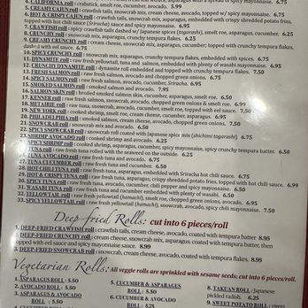 Okini Sushi Bar - Menu - Sushi Bars Near Me - River Ridge, Louisiana