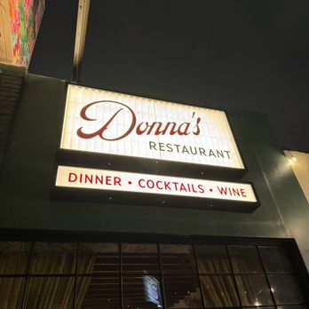 Donna's - Signage - Italian Near Me - Los Angeles, California Donna's - Signage - Italian Near Me - Los Angeles, California