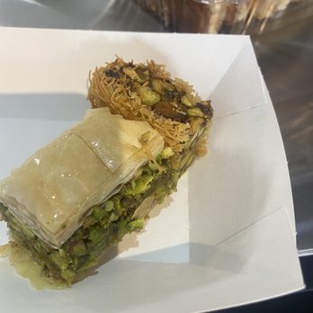 Cafe Dolce - Pistachio baclava, and the toasty surprise treat. - Coffee & Tea Near Me - Solvang, California Cafe Dolce - Pistachio baclava, and the toasty surprise treat. - Coffee & Tea Near Me - Solvang, California
