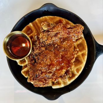Sauvage - Gochujang Hot Honey Chicken & Waffle - Bars Near Me - Winter Haven, Florida Sauvage - Gochujang Hot Honey Chicken & Waffle - Bars Near Me - Winter Haven, Florida