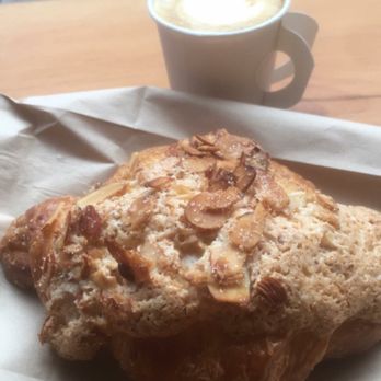Yanni’s Coffee - Almond croissant and macchiato - Cafes Near Me - New York, New York Yanni’s Coffee - Almond croissant and macchiato - Cafes Near Me - New York, New York