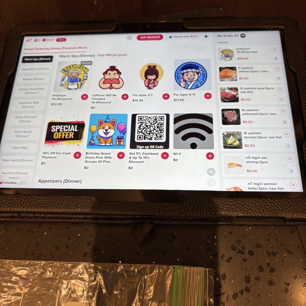 Sushi%AYCE/All You Can Eat - You order with ipad - Sushi Bars Near Me - Seattle, Washington Sushi%AYCE/All You Can Eat - You order with ipad - Sushi Bars Near Me - Seattle, Washington