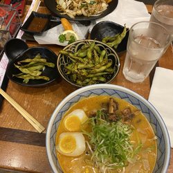 Buta Ramen - Yaki Soba, Angry Edemame and Spicy Miso Ramen