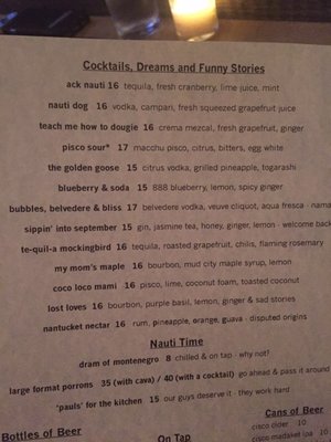 Menu photo 4 The Nautilus Nantucket, MA