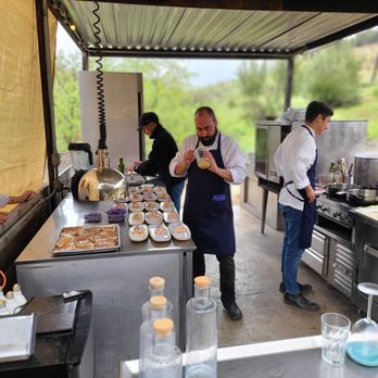 Ariete - Ariete- Executive Chef Abraham Sepulveda on the Stove and his Sous Chef Plating. 3/23/24 - Seafood Near Me - Valle de Guadalupe, BCN