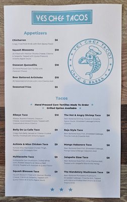 Menu photo 8 Yes Chef Tacos La Barra & Cafe Burbank, CA