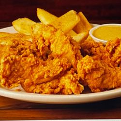 My critters meal per website. Note the size of the chicken. No description given if it was chicken fingers or small nuggets.