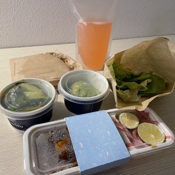 Bartaco - Orlando - Perfectly packaged takeout order, including to-go cocktail - Tacos Near Me - Orlando, Florida