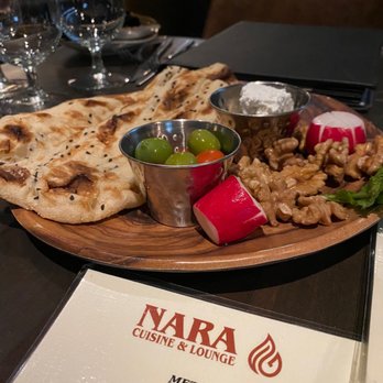 Nara Cuisine & Lounge - Complimentary artisan flatbread - Middle Eastern Near Me - Duluth, Georgia Nara Cuisine & Lounge - Complimentary artisan flatbread - Middle Eastern Near Me - Duluth, Georgia