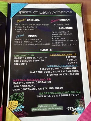 Menu photo 4 Mezcla Las Vegas, NV