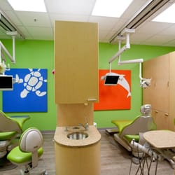Great Whites Pediatric Dentistry & Orthodontics - Two of your three modern, bright and kid-friendly hygiene bays