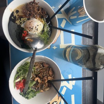 Toki Underground - Top - Toki Classic Ramen. Bottom - Shiitake & Cashew Dan Dan. - Ramen Near Me - Washington, DC, District of Columbia Toki Underground - Top - Toki Classic Ramen. Bottom - Shiitake & Cashew Dan Dan. - Ramen Near Me - Washington, DC, District of Columbia